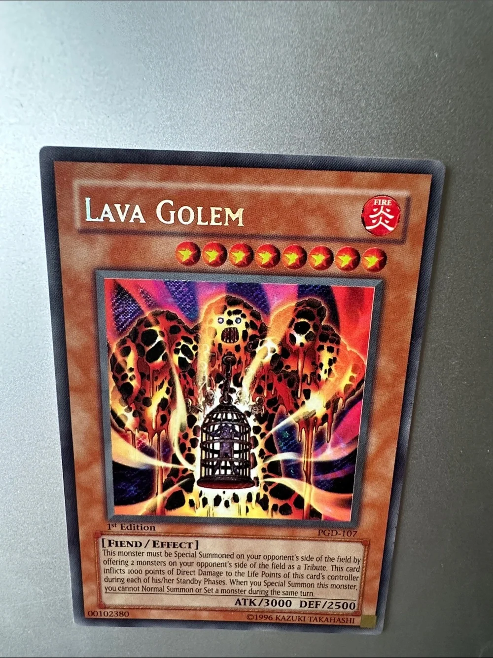 Lava Golem Yu-Gi-Oh! 1st Edition Trading Card